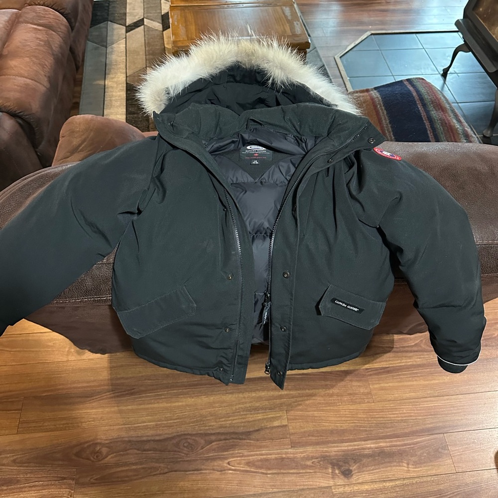 Canada Goose Black Hooded Jacket